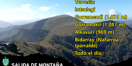 Travesía - Itxulegi - Gorramendi (1.074 m) Gorramakil (1074)-Alkaxuri- Irubelakaskoa(969)- Bidarrai. (Nafarroa/Iparralde) Todo el día